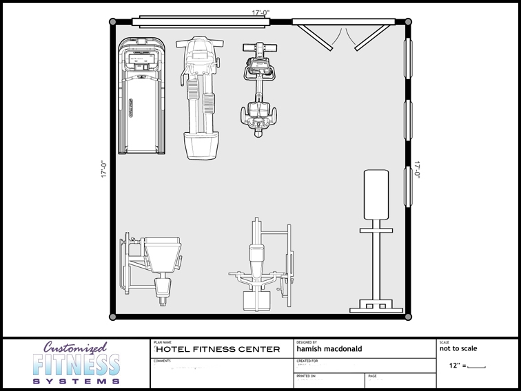 Exercise Room Floor Plan  Gym  Floor  Plans  Customized Fitness 